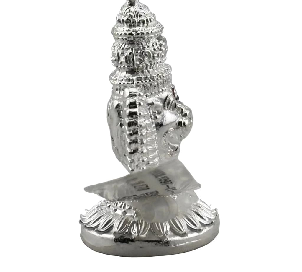 Silver Lord Narasimha Idol – Spiritual Narasimha Murti for Temple Decor & Festivals
