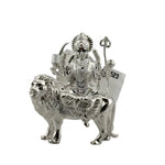 Silver Maa Durga Idol – Spiritual Durga Murti for Temple Decor & Festivals