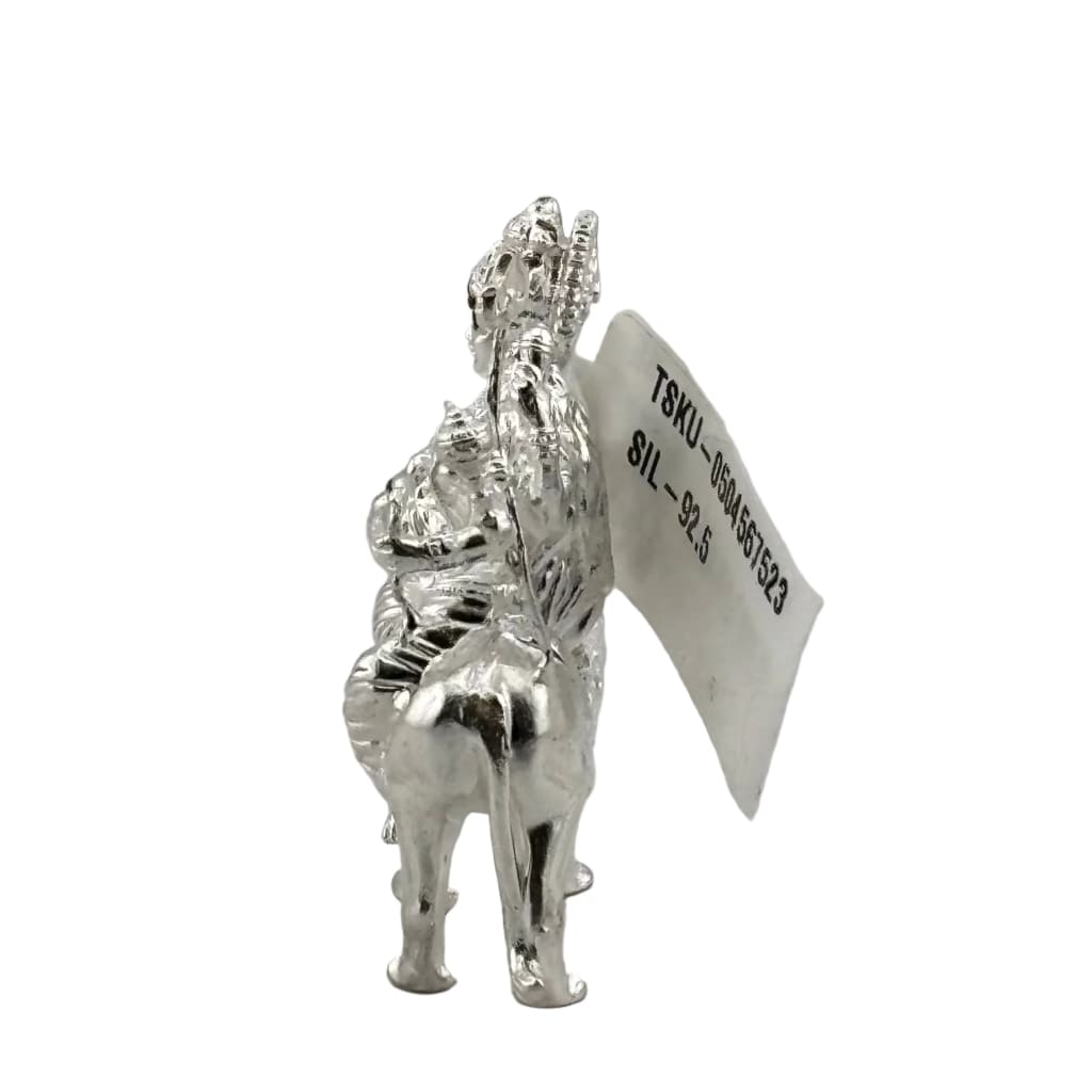Silver Maa Durga Idol – Spiritual Durga Murti for Temple Decor & Festivals