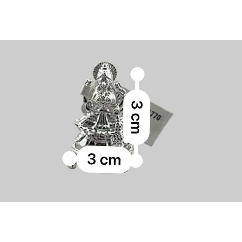 Silver Maa Lakshmi Idol 10gm – Spiritual Lakshmi Murti for Temple Decor & Festivals