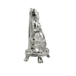 Silver Maa Lakshmi Idol 10gm – Spiritual Lakshmi Murti for Temple Decor & Festivals