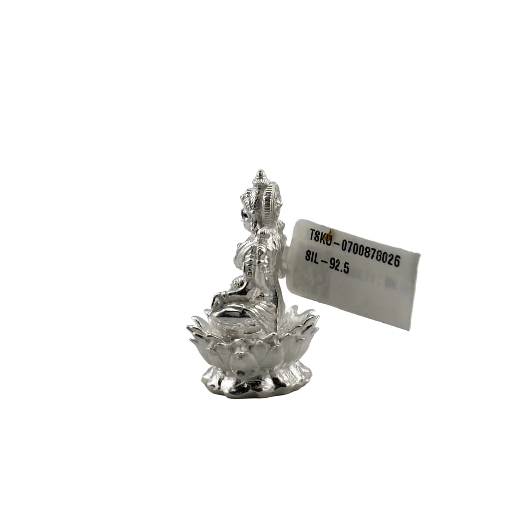 Silver Maa Lakshmi Idol 18gm – Spiritual Lakshmi Murti for Temple Decor & Festivals