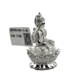Silver Maa Lakshmi Idol 18gm – Spiritual Lakshmi Murti for Temple Decor & Festivals