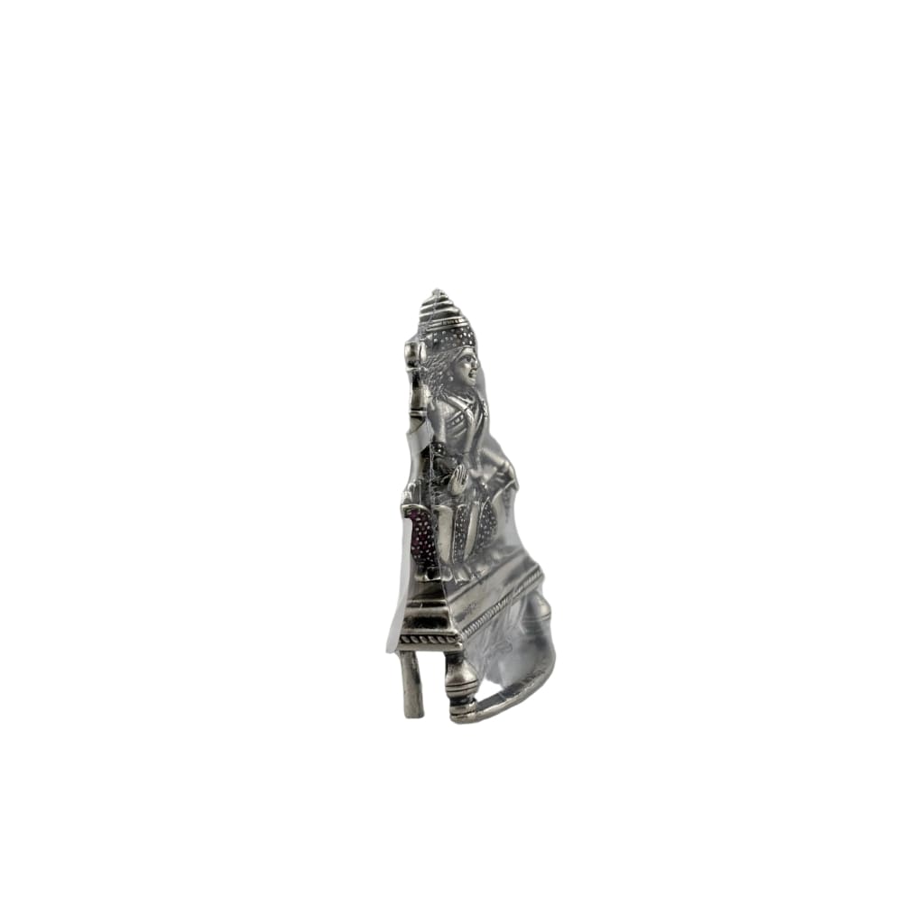 Silver Maa Lakshmi Idol 27gm – Spiritual Lakshmi Murti for Temple Decor & Festivals