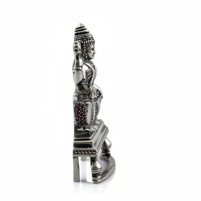 Silver Maa Lakshmi Idol 27gm – Spiritual Lakshmi Murti for Temple Decor & Festivals