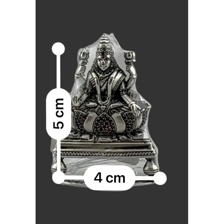 Silver Maa Lakshmi Idol 27gm – Spiritual Lakshmi Murti for Temple Decor & Festivals