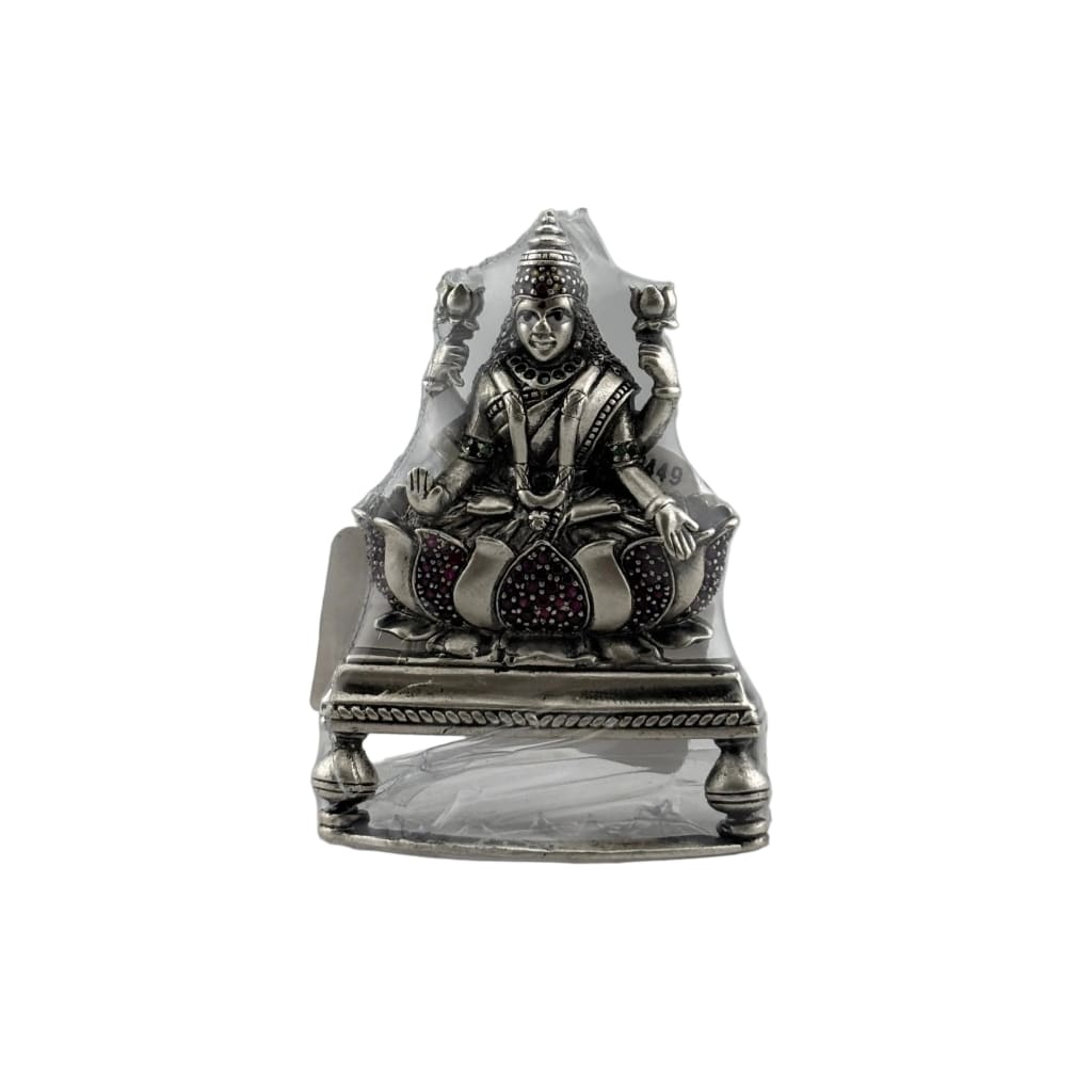 Silver Maa Lakshmi Idol 27gm – Spiritual Lakshmi Murti for Temple Decor & Festivals