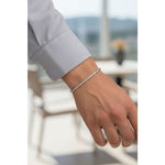 Silver Oxidized Wheat Link Bracelet 925 – Spiga Woven Chain | Designer Finish