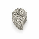 Silver Paisley Box Engraved Floral Handcrafted (5.6g)