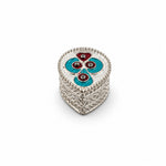 Silver Pear Box Studded Handcrafted (15.42g)
