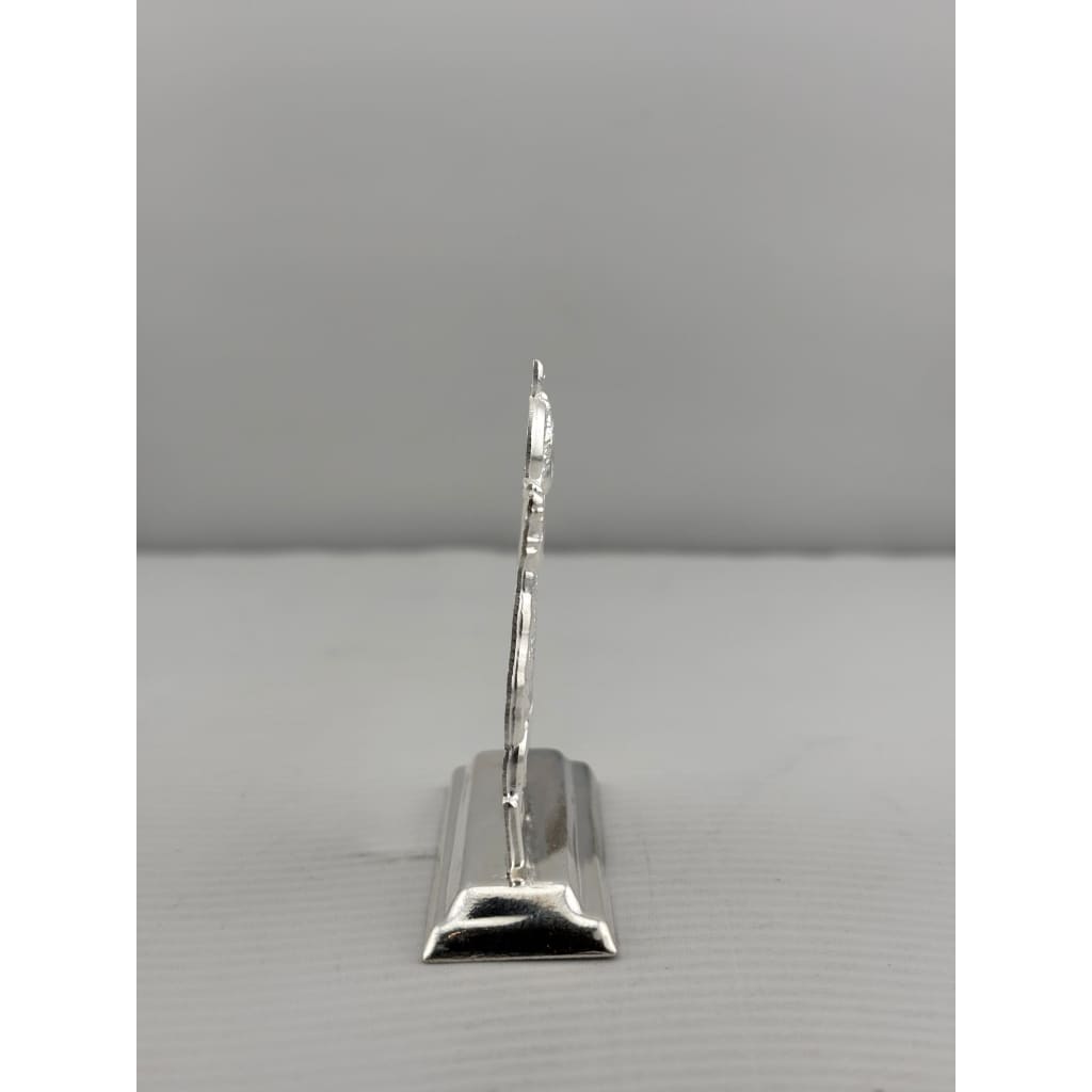 Silver Radha Krishna Idol 22gm – Spiritual Radha Krishna Murti for Temple Decor & Festivals
