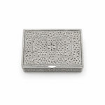 Silver Rectangle Box Engraved Floral Handcrafted (57.99g)