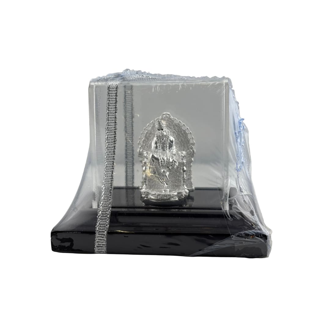 Silver Sai Baba Idol 35gm – Spiritual Sai Baba Murti for Temple Decor & Festivals