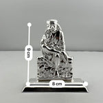 Silver Sai Baba Idol gm – Spiritual Sai Baba Murti for Temple Decor & Festivals