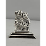 Silver Shiva Family Idol 10gm – Spiritual Shiv Parivar Murti for Home Mandir