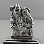 Silver Shiva Family Idol 20gm – Spiritual Shiv Parivar Murti for Home Mandir