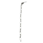 Silver Slim Figaro Link Bracelet 925 – Minimal Alternating Chain