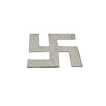 Silver Swastik Pooja Pieces Engraved Handcrafted (8.50g) – view 2