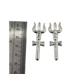 Silver Trishul Pooja Piece Set of 2 (3g) – view 2