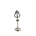 Silver Trishul with Stand Pooja Piece (8.55g) – view 4