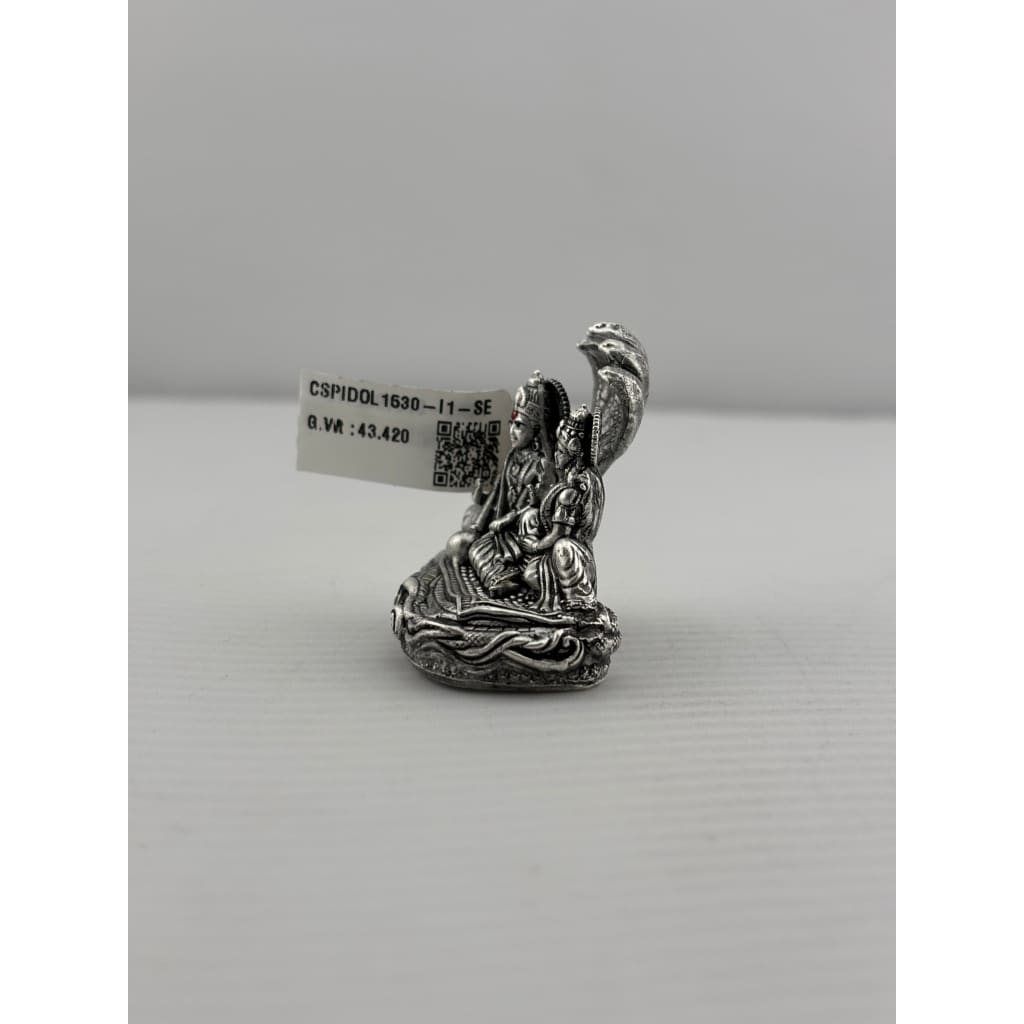 Silver Vishnu & Lakshmi Idol 40gm – Divine Couple Murti for Pooja & Prosperity