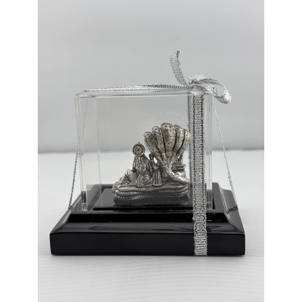 Silver Vishnu & Lakshmi Idol 43gm – Divine Couple Murti for Pooja & Prosperity