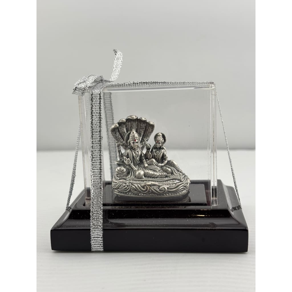 Silver Vishnu & Lakshmi Idol 43gm – Divine Couple Murti for Pooja & Prosperity
