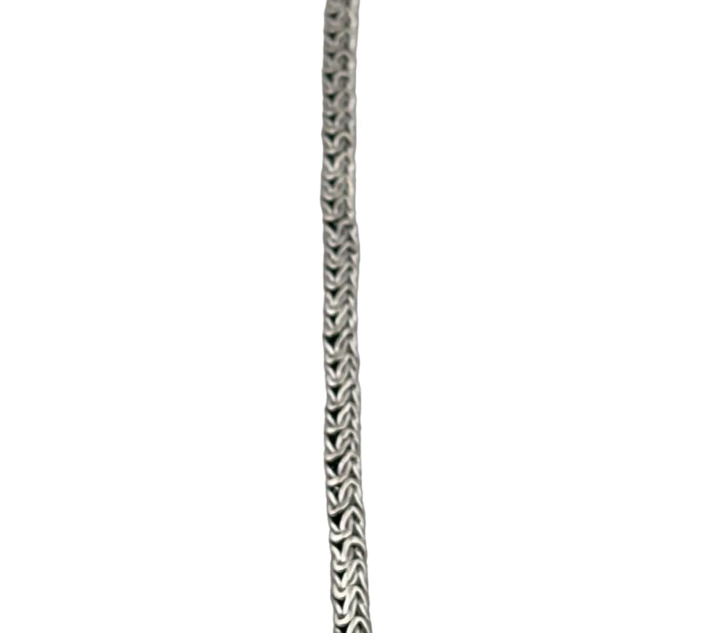 Silver Wheat Link Bracelet 925 – Spiga Woven Chain