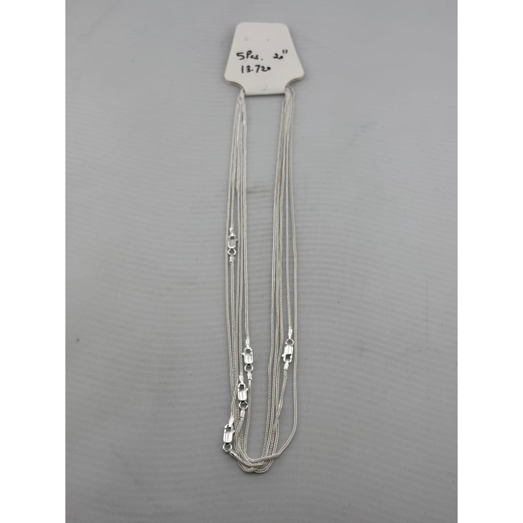 Sleek Round Snake Chain 925 Silver