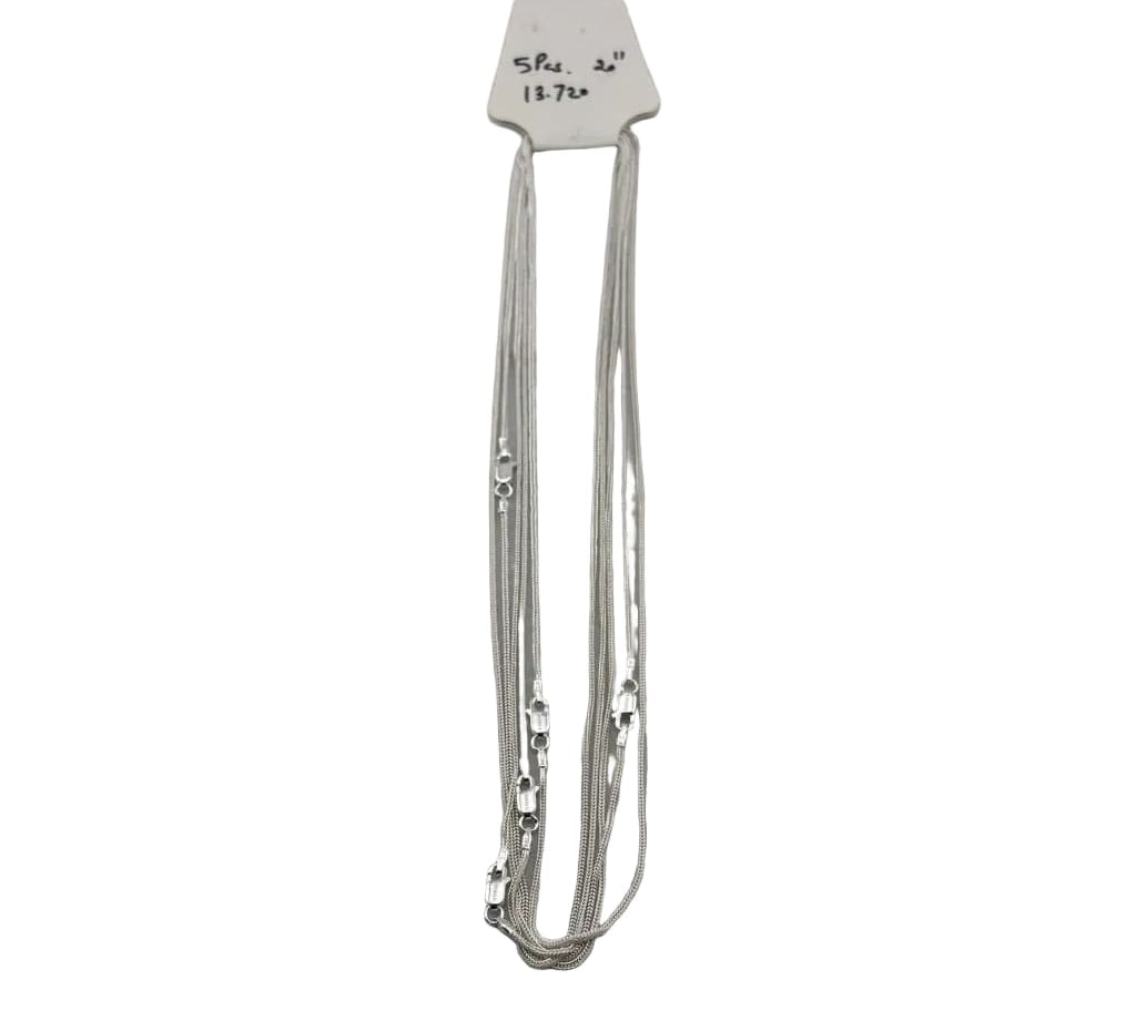 Sleek Round Snake Chain 925 Silver | Everyday Minimal