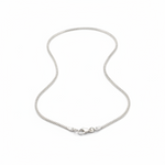 Slim Box Silver Anklet in 925 Sterling Silver | Minimal Square Link Anklet (9 Inch)(14g)