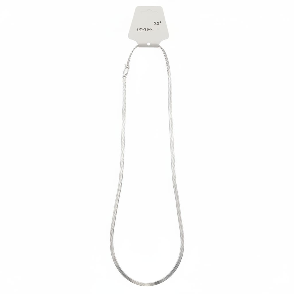 Smooth Flat Link Silver Chain 925 | Medium Profile Necklace