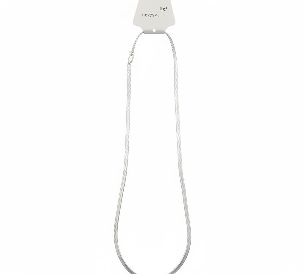 Smooth Flat Link Silver Chain 925 | Medium Profile Necklace
