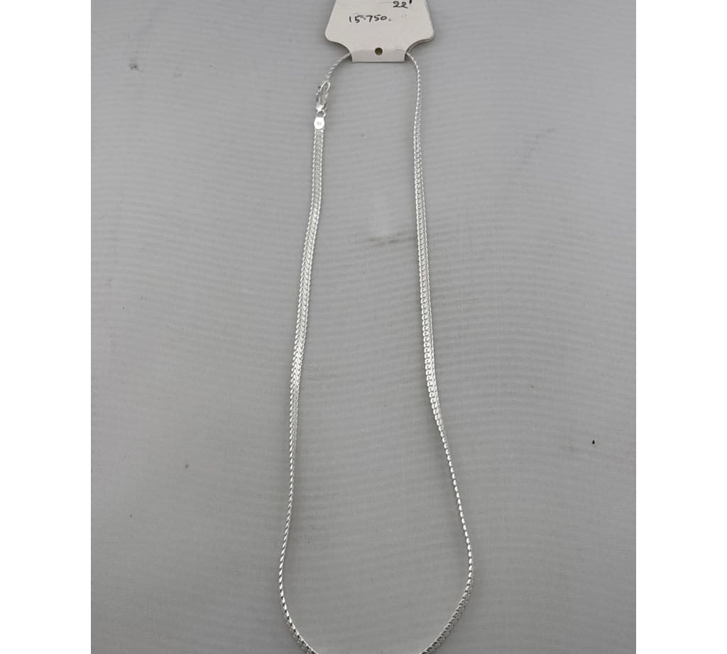 Smooth Flat Link Silver Chain 925