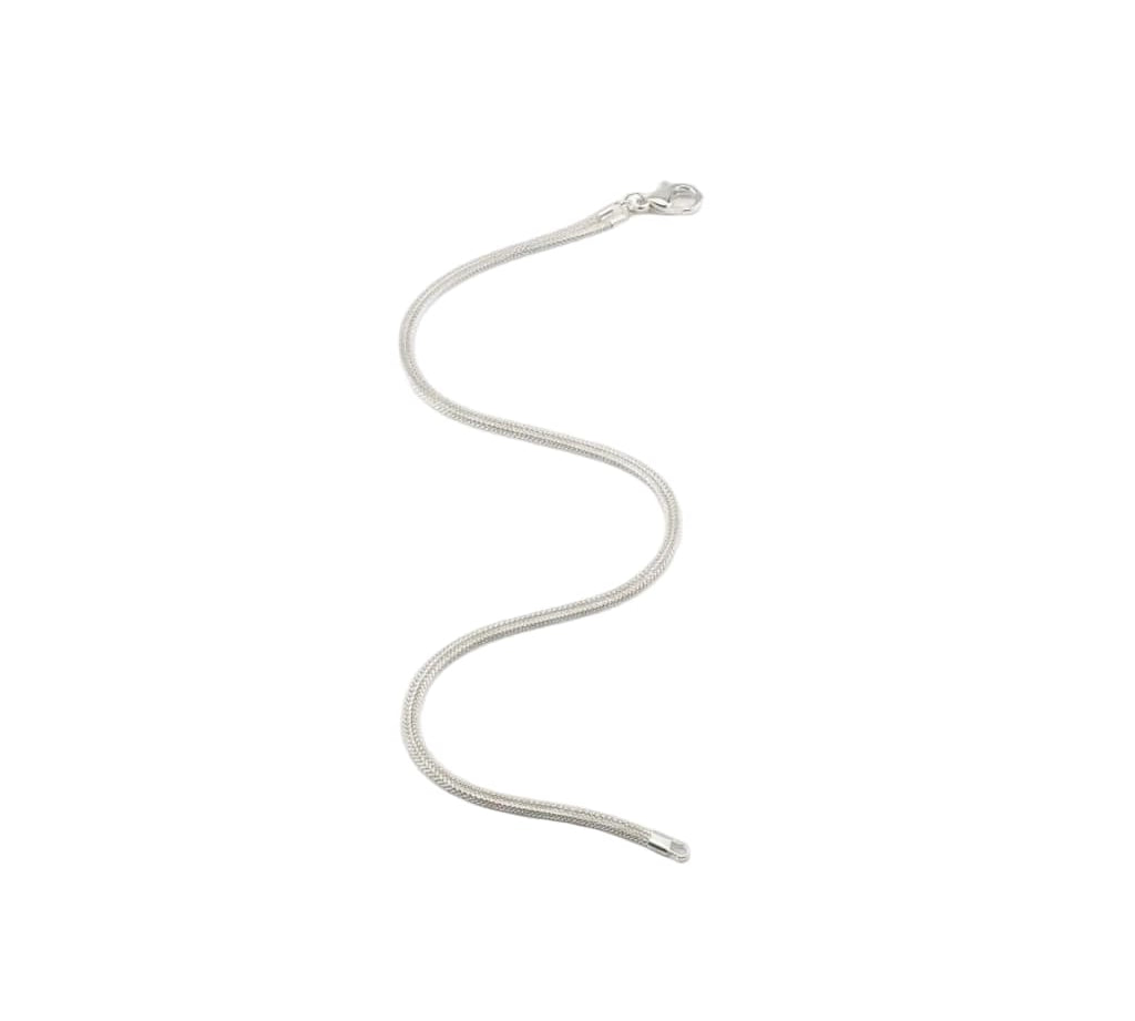 Snake Chain Silver Necklace in 925 Sterling Silver | Smooth