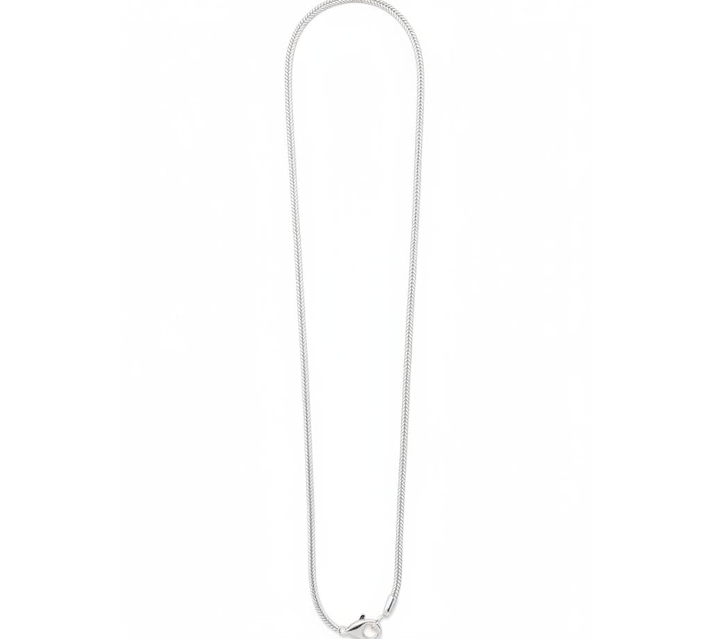 Snake Silver Chain in 925 Sterling Silver | Smooth Flexible