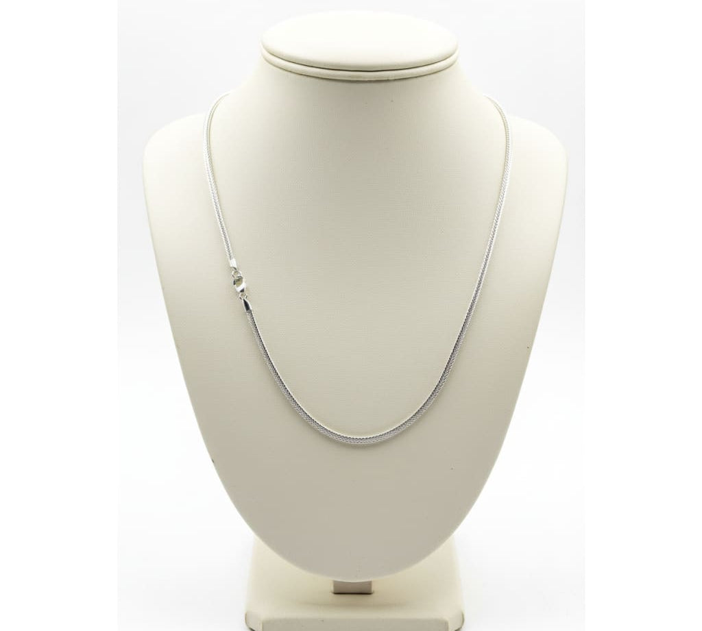 Snake Silver Chain in 925 Sterling Silver | Smooth Flexible Chain Necklace | Minimal Design |