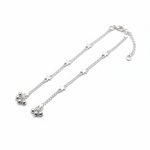 Star Charm Chain Anklet – 925 Sterling Silver – Adjustable-30g
