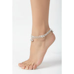 Star Charm Chain Anklet – 925 Sterling Silver – Adjustable – 30g