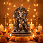 Sterling Silver (92.5% pure silver) Lord Ganesh Idol heavy