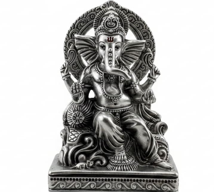 Sterling Silver (92.5% pure silver) Lord Ganesh Idol heavy