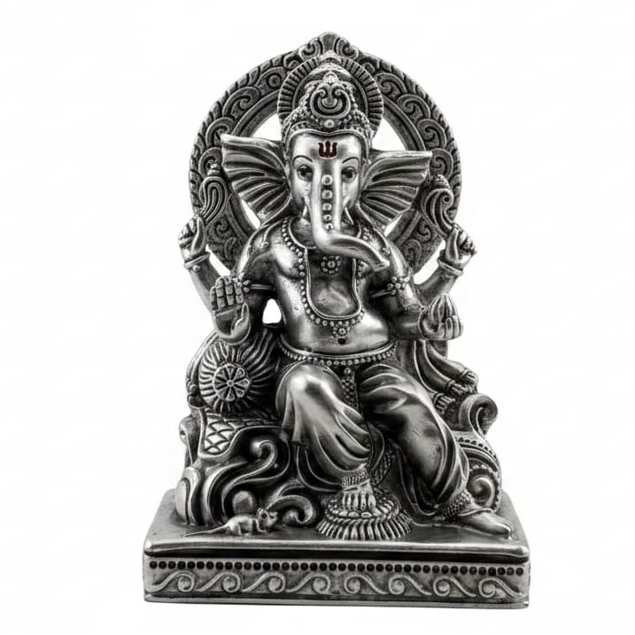 Sterling Silver (92.5% pure silver) Lord Ganesh Idol heavy