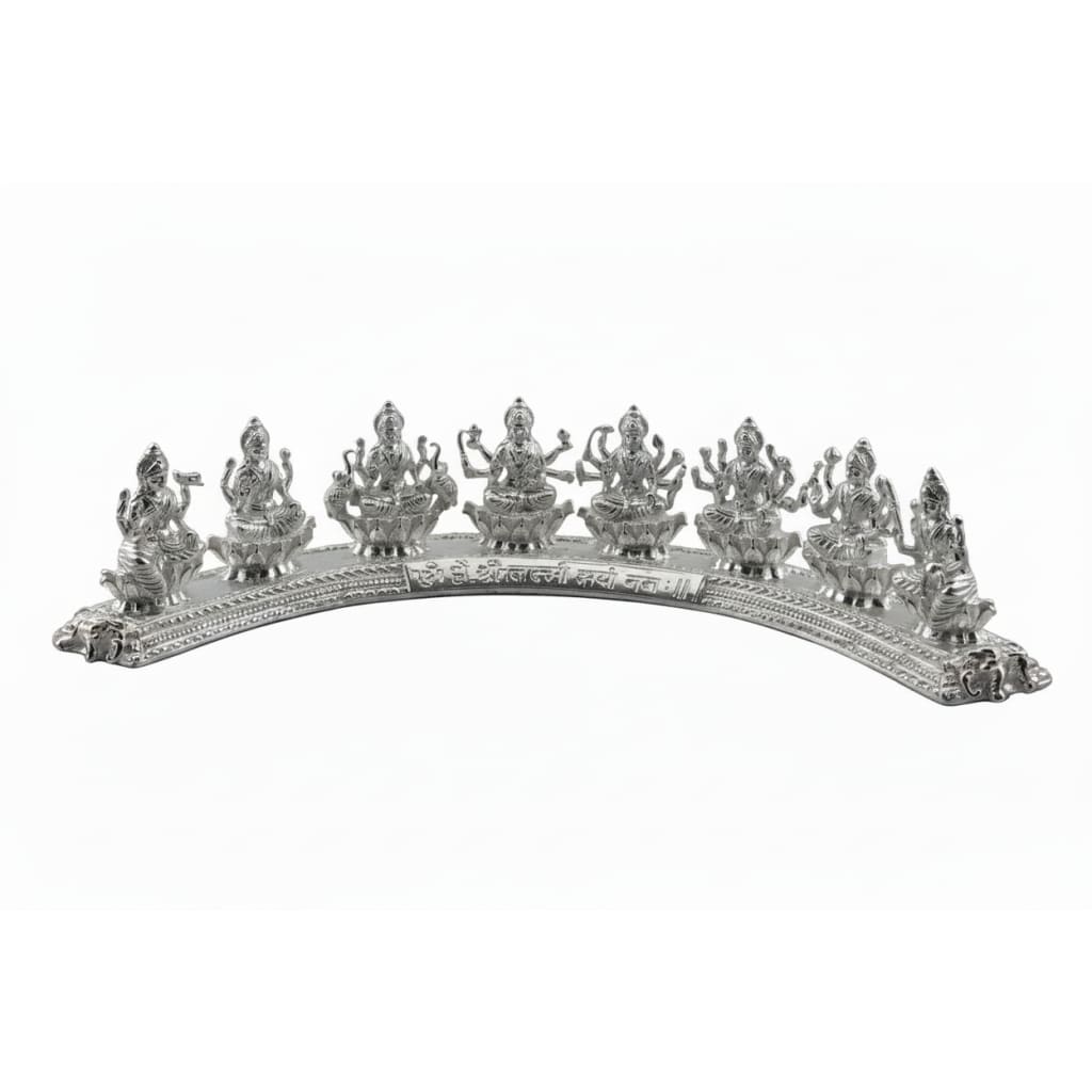 Sterling Silver (92.5% purity) Ashta Lakshmi Idol: Hindu