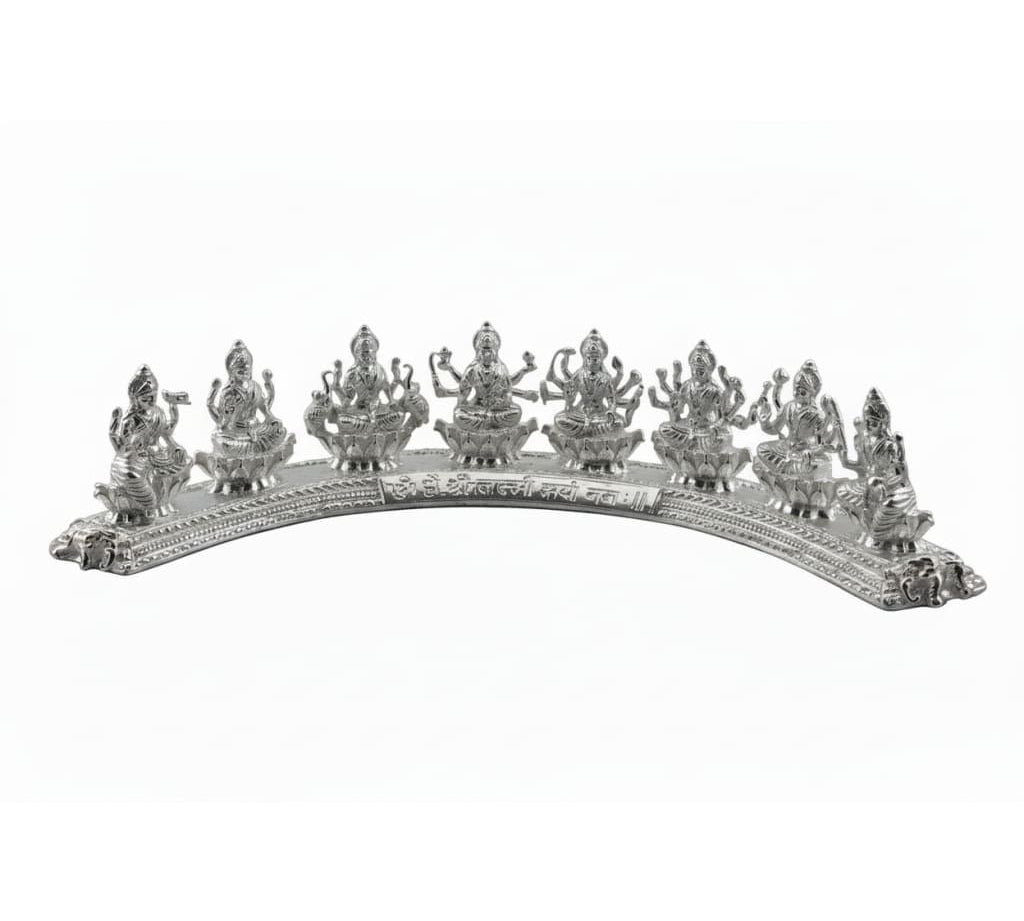 Sterling Silver (92.5% purity) Ashta Lakshmi Idol: Hindu