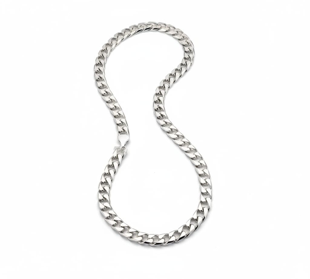 Sterling Silver (92.5% purity) Diamond Cut Cuban Chain