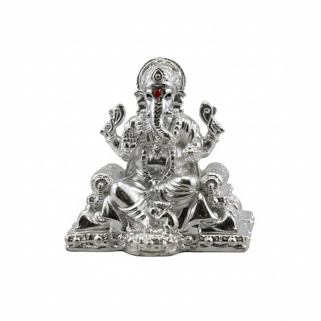 Sterling Silver (92.5% purity) Ganesh ji Idol – pure silver