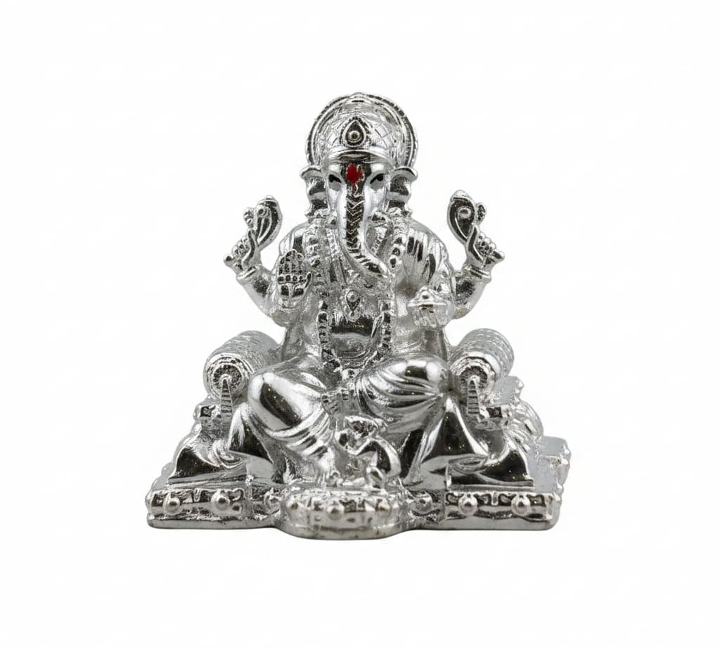 Sterling Silver (92.5% purity) Ganesh ji Idol – pure silver