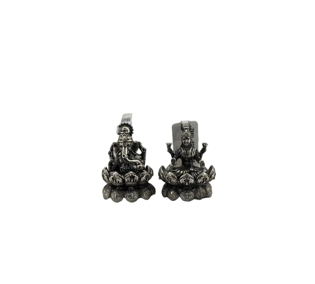 Sterling Silver (92.5% purity) Ganesh Lakshmi Idol 50gm –