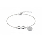 Sterling Silver (92.5% purity) Infinity Charm Anklet