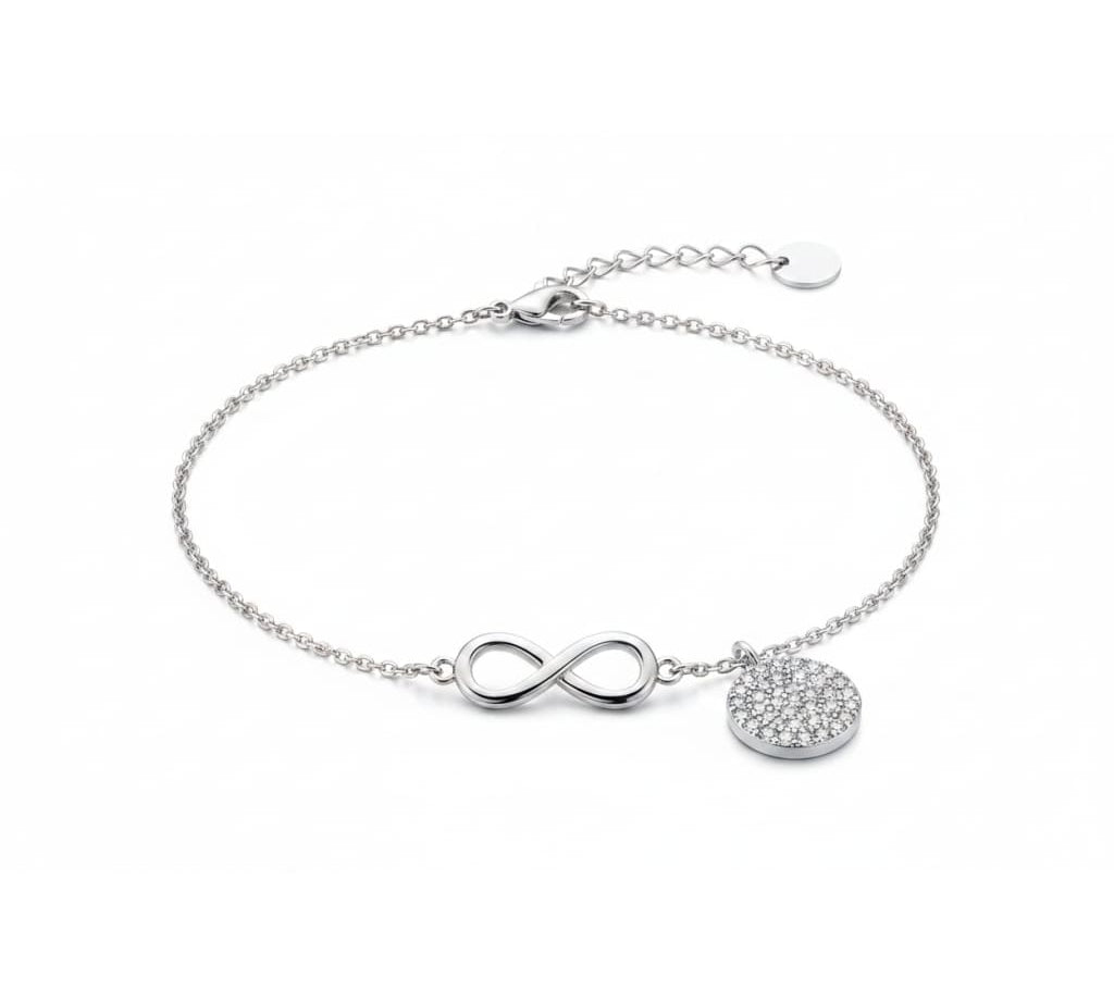 Sterling Silver (92.5% purity) Infinity Charm Anklet